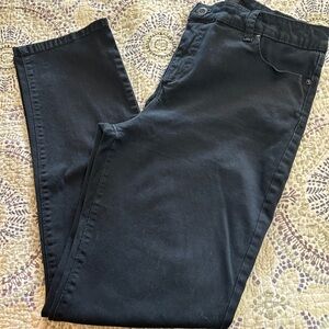 Bandolino Black Denim Jeans- “Amy” Style, Straight Leg Size 12-EUC
